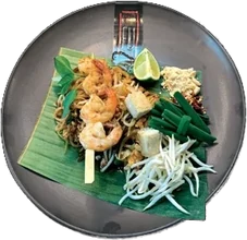 Pad thai z krewetkami