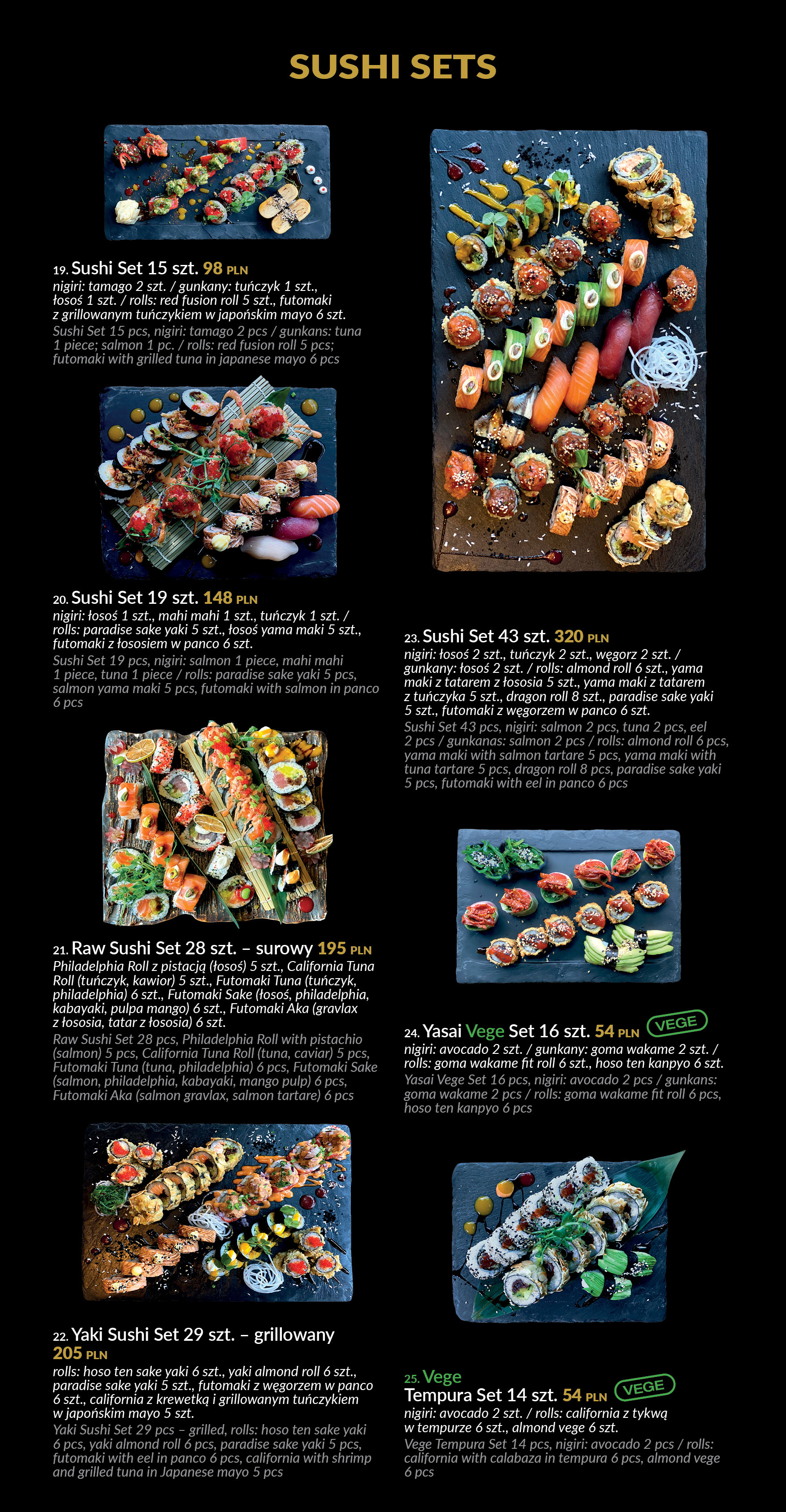ZESTAWY SUSHI  – King Fu Fusion